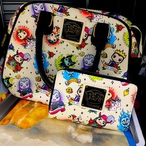 Loungefly Funko Pop Villians crossbody and matching wallet.